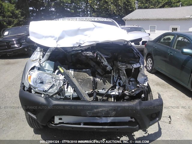 5TFLU4EN3DX062390 - 2013 TOYOTA TACOMA DOUBLE CAB ვერცხლისფერი ფოტო 6