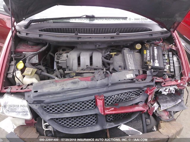 1B4GP74L9YB538071 - 2000 DODGE GRAND CARAVAN ES RED photo 10