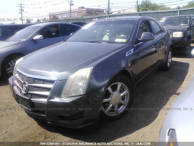 1G6DF577880215088 - 2008 CADILLAC CTS GRAY photo 2