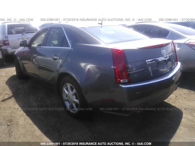 1G6DF577880215088 - 2008 CADILLAC CTS GRAY photo 3