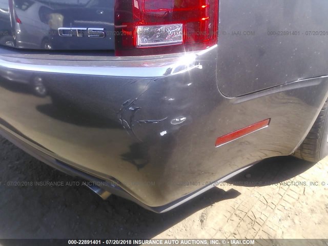 1G6DF577880215088 - 2008 CADILLAC CTS GRAY photo 6