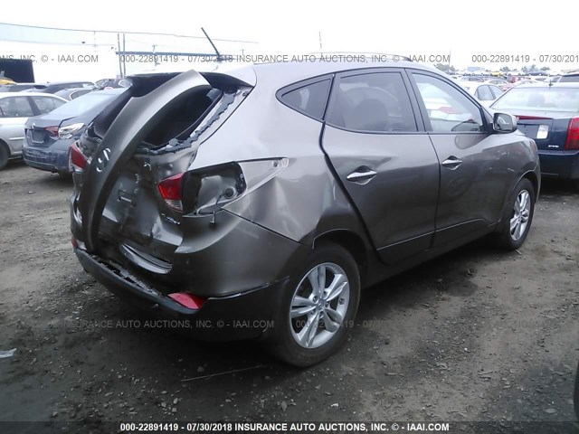 KM8JU3AC1AU114582 - 2010 HYUNDAI TUCSON GLS/LIMITED 棕色 照片 4