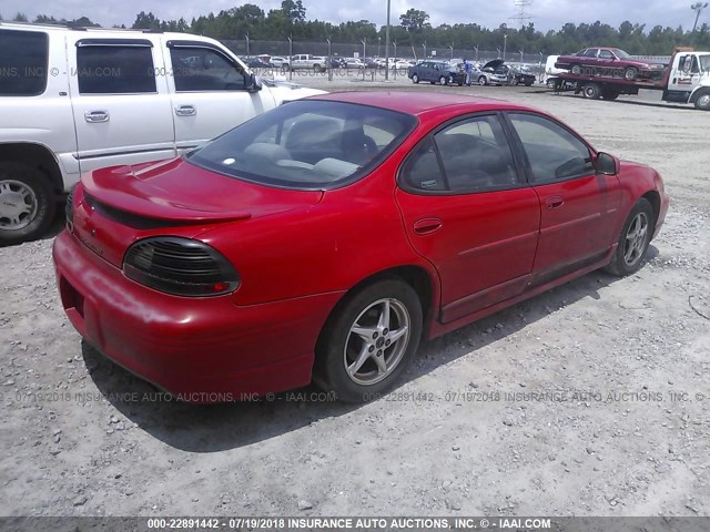 1G2WP52K2YF211148 - 2000 PONTIAC GRAND PRIX GT RED photo 4