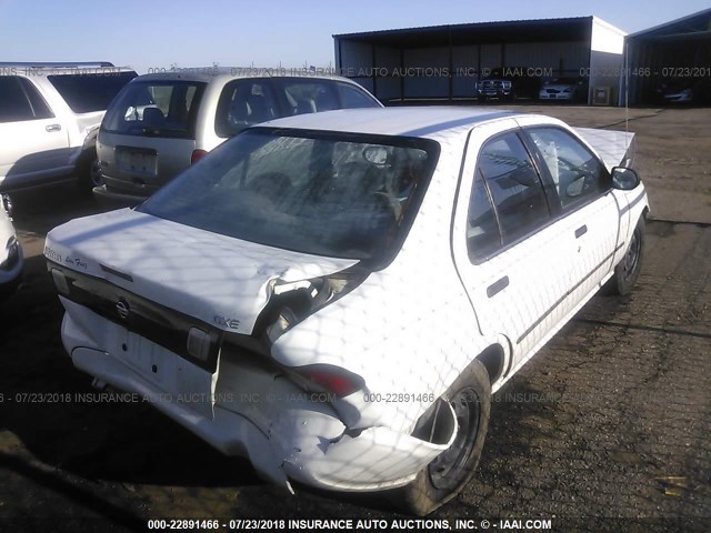 1N4AB41D6WC744058 - 1998 NISSAN SENTRA E/XE/GXE/GLE WHITE photo 4