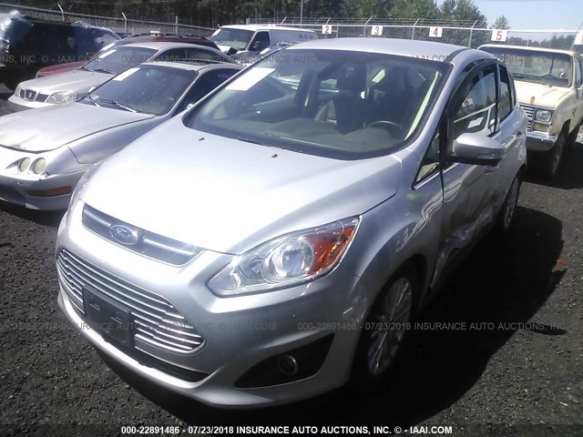 1FADP5BU7GL117809 - 2016 FORD C-MAX SEL SILVER photo 2