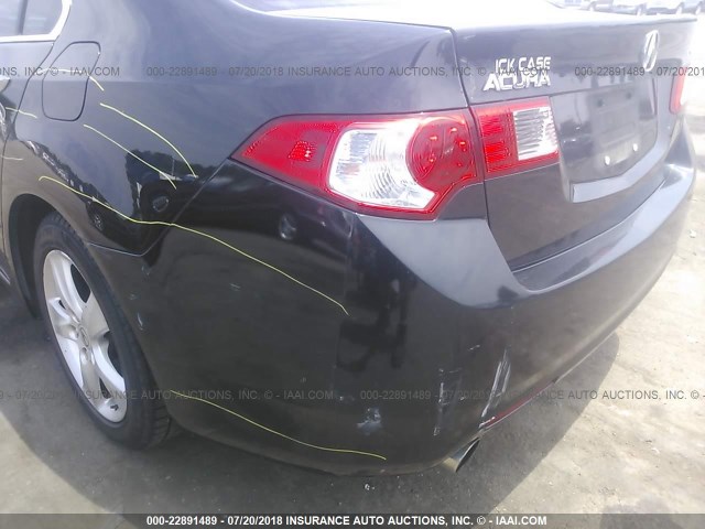 JH4CU2F65AC018372 - 2010 ACURA TSX BLACK photo 6