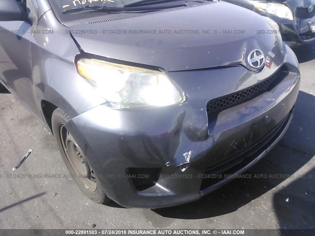 JTKKU4B48B1014786 - 2011 TOYOTA SCION XD GRAY photo 6