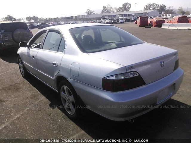 19UUA56843A016906 - 2003 ACURA 3.2TL TYPE-S SILVER photo 3