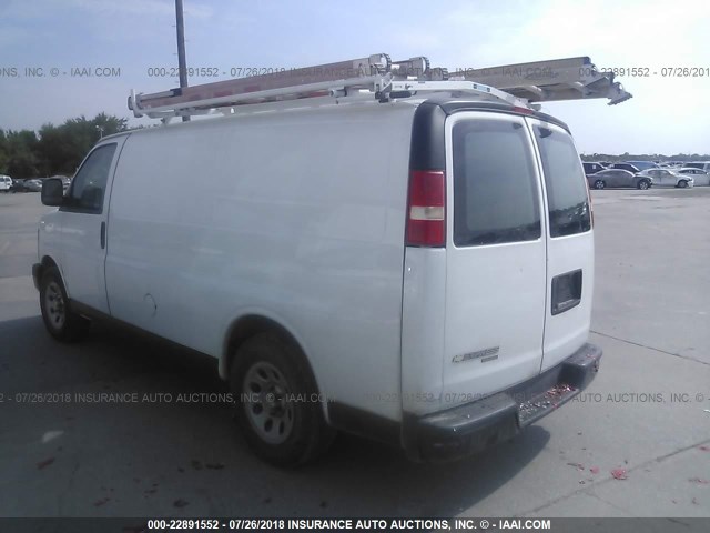 1GCSGAFX5D1185614 - 2013 CHEVROLET EXPRESS G1500  WHITE photo 3