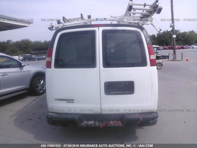 1GCSGAFX5D1185614 - 2013 CHEVROLET EXPRESS G1500  WHITE photo 6