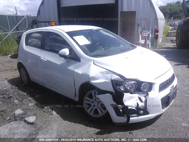 1G1JC6SG9G4131206 - 2016 CHEVROLET SONIC LT WHITE photo 1