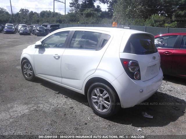 1G1JC6SG9G4131206 - 2016 CHEVROLET SONIC LT WHITE photo 3