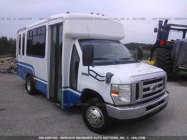 1FD3E35L48DA32355 - 2008 FORD ECONOLINE E350 SUPER DUTY CTWAY VAN WHITE photo 1