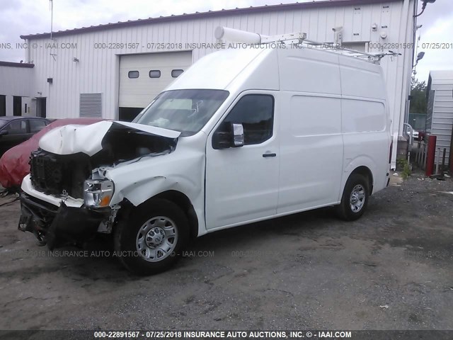 1N6AF0LX2EN102855 - 2014 NISSAN NV 2500/3500 WHITE photo 2