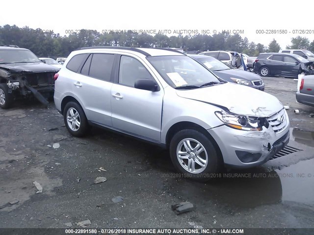 5NMSG3ABXAH338836 - 2010 HYUNDAI SANTA FE GLS SILVER photo 1