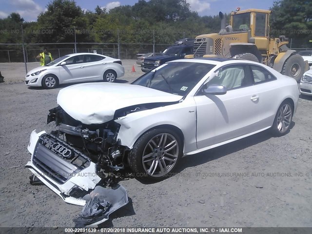 WAUCGAFR6FA027272 - 2015 AUDI S5 PREMIUM PLUS WHITE photo 2