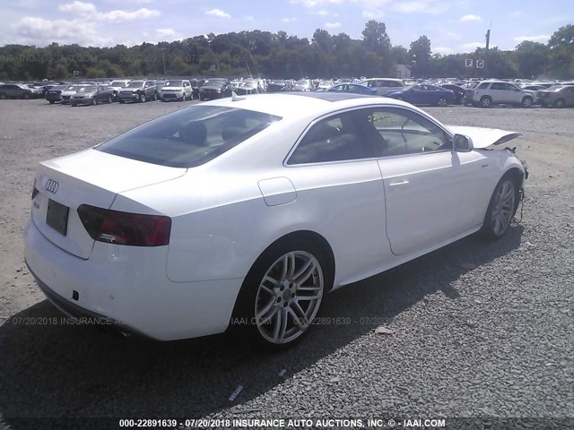 WAUCGAFR6FA027272 - 2015 AUDI S5 PREMIUM PLUS WHITE photo 4