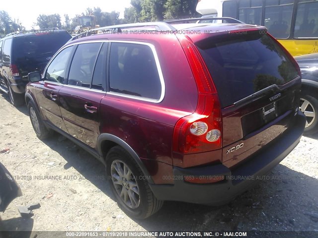 YV4CZ852361234595 - 2006 VOLVO XC90 V8 RED photo 3