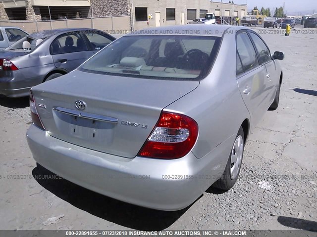 JTDBE32K530244225 - 2003 TOYOTA CAMRY LE/XLE SILVER photo 4