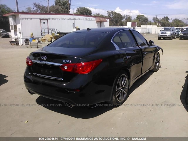 JN1BV7AP2FM350538 - 2015 INFINITI Q50 PREMIUM/SPORT BLACK photo 4