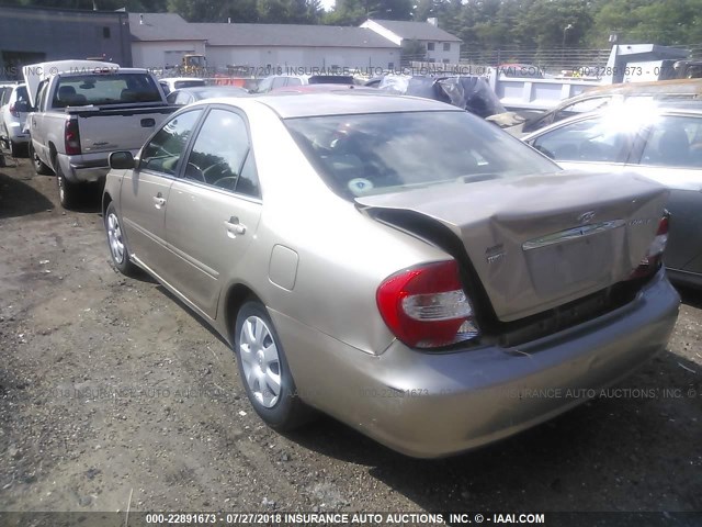 4T1BE32K42U054662 - 2002 TOYOTA CAMRY LE/XLE/SE 金色 照片 3