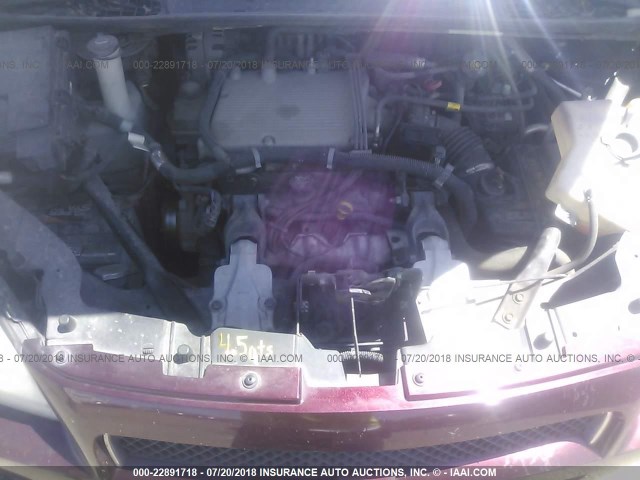1GNDV23LX6D160254 - 2006 CHEVROLET UPLANDER LS MAROON photo 10