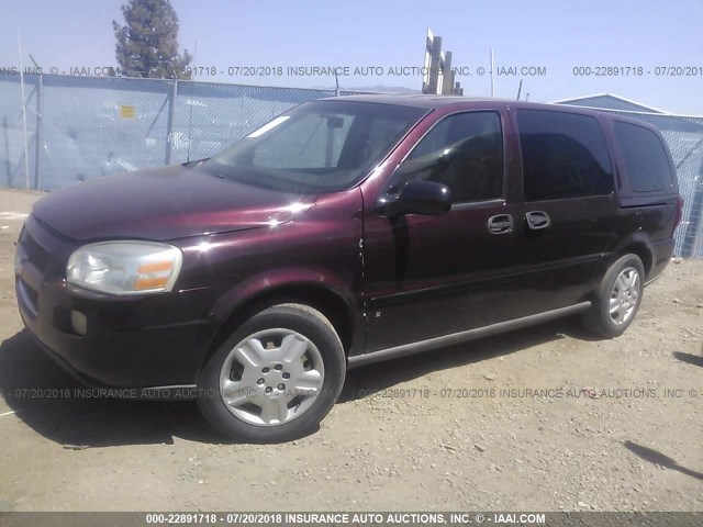 1GNDV23LX6D160254 - 2006 CHEVROLET UPLANDER LS MAROON photo 2