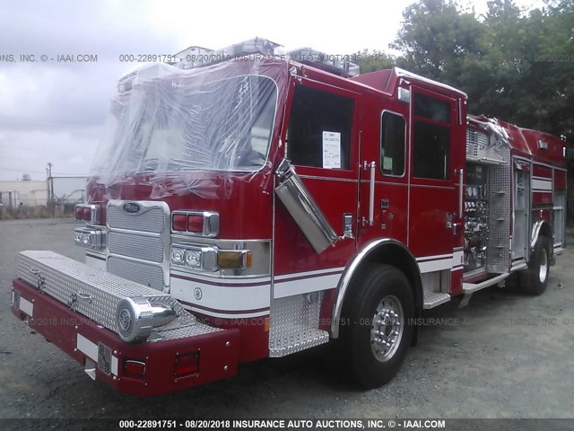 4P1BAAFF7FA015368 - 2015 PIERCE MFG. INC. FIRE TRUCK  RED photo 2
