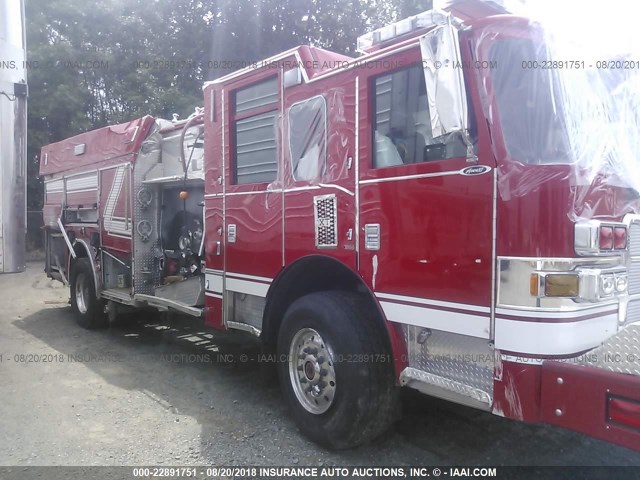 4P1BAAFF7FA015368 - 2015 PIERCE MFG. INC. FIRE TRUCK  RED photo 6