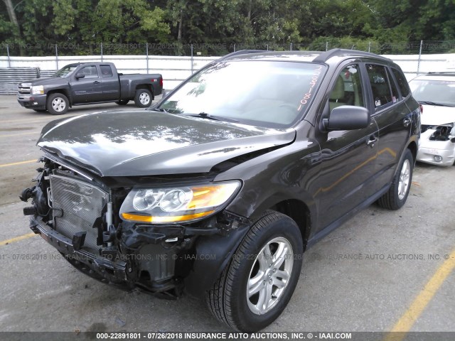 5XYZG3AB6BG078980 - 2011 HYUNDAI SANTA FE GLS Dark Brown photo 2