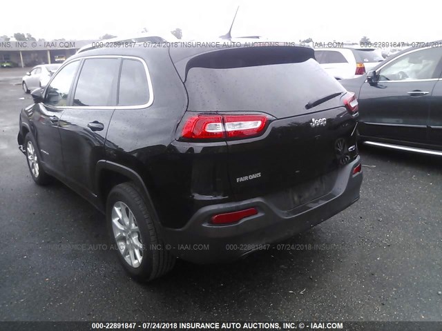1C4PJLCB5JD558771 - 2018 JEEP CHEROKEE LATITUDE Czarny zdjęcie 3