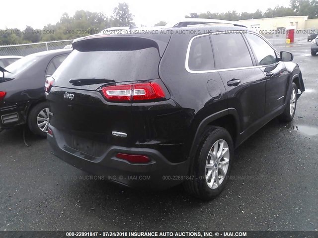 1C4PJLCB5JD558771 - 2018 JEEP CHEROKEE LATITUDE Czarny zdjęcie 4
