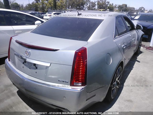 1G6DV57V380195785 - 2008 CADILLAC CTS HI FEATURE V6 SILVER photo 4