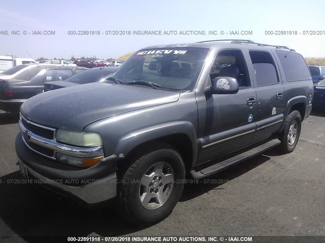 1GNFK16T51J215579 - 2001 CHEVROLET SUBURBAN K1500 GRAY photo 2