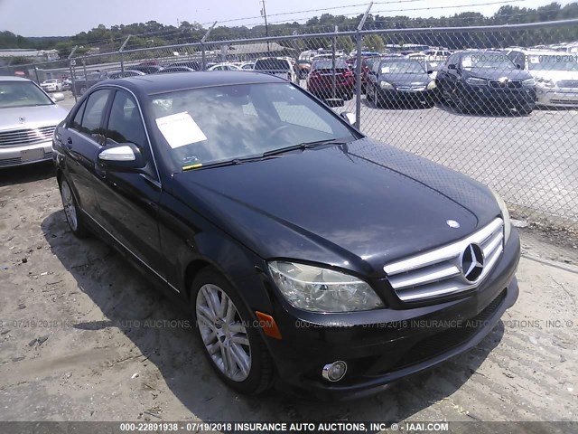 WDDGF54XX9F334134 - 2009 MERCEDES-BENZ C 300 BLACK photo 1