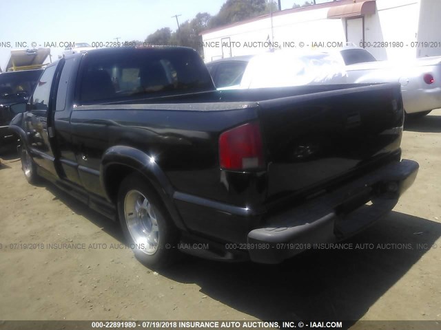 1GCCS19W718152901 - 2001 CHEVROLET S TRUCK S10 BLACK photo 3