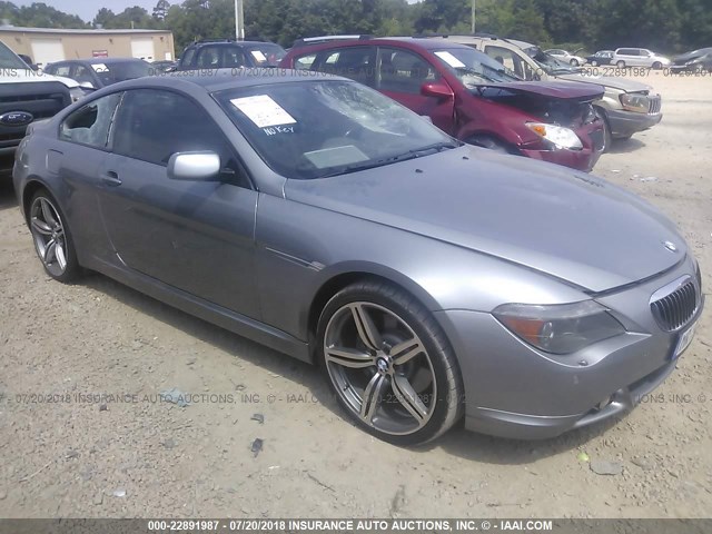 WBAEH73475B192970 - 2005 BMW 645 CI AUTOMATIC Сұр фото 1
