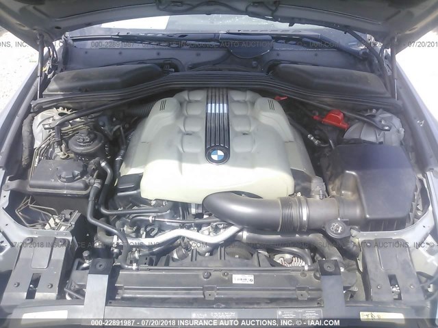 WBAEH73475B192970 - 2005 BMW 645 CI AUTOMATIC Сұр фото 10