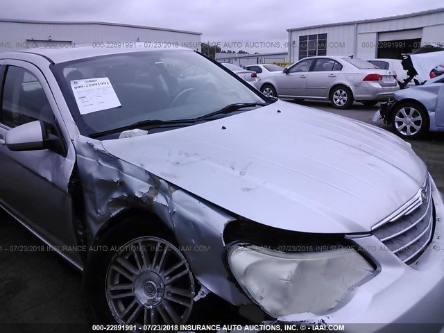 1C3LC56R38N258930 - 2008 CHRYSLER SEBRING TOURING SILVER photo 6