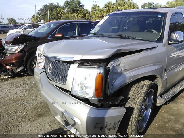 1GYEC63T95R139224 - 2005 CADILLAC ESCALADE LUXURY SILVER photo 6