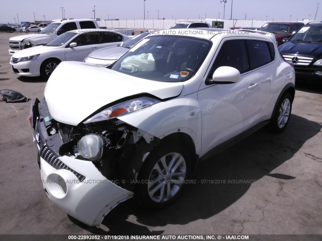 JN8AF5MR6CT117601 - 2012 NISSAN JUKE S/SV/SL WHITE photo 2