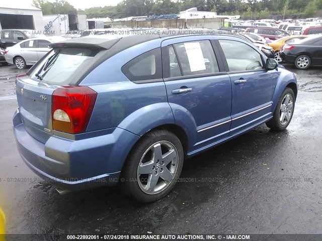 1B3HE78K77D556569 - 2007 DODGE CALIBER R/T BLUE photo 4