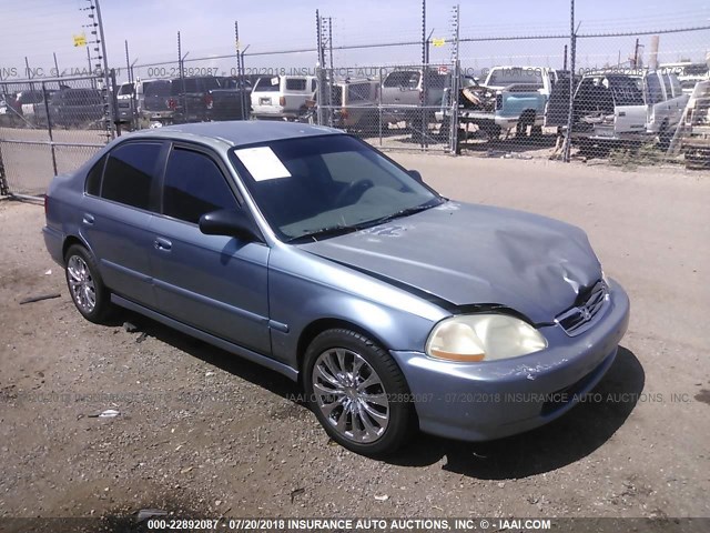 JHMEJ6625WS010050 - 1998 HONDA CIVIC DX BLUE photo 1