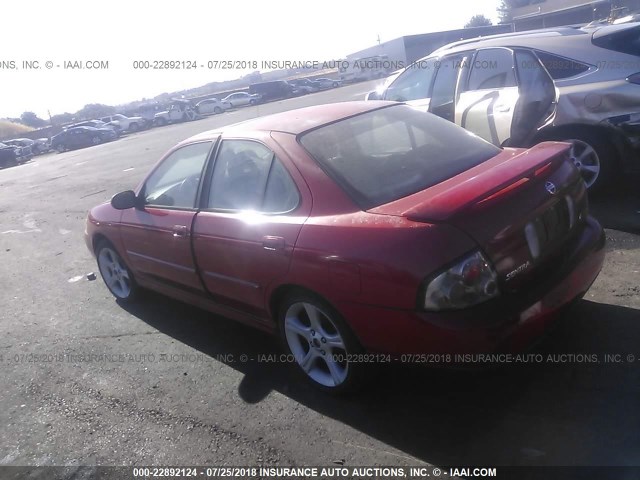 3N1AB51D73L725215 - 2003 NISSAN SENTRA SE-R SPEC V RED photo 3