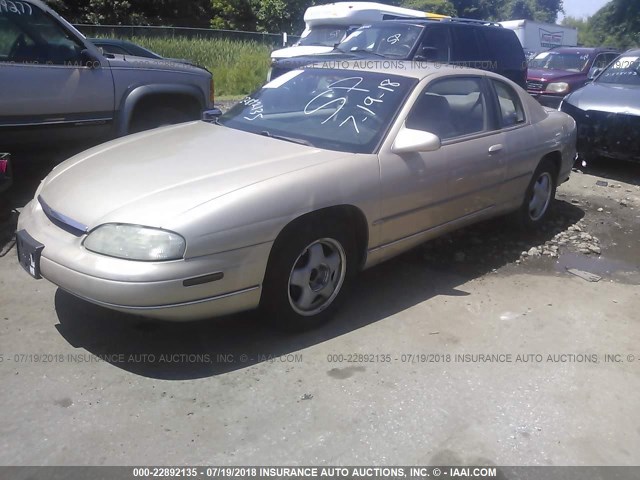 2G1WW12M4X9258965 - 1999 CHEVROLET MONTE CARLO LS GOLD photo 2