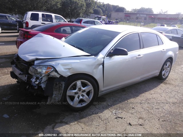 1G1ZB5E17BF295123 - 2011 CHEVROLET MALIBU LS SILVER photo 2