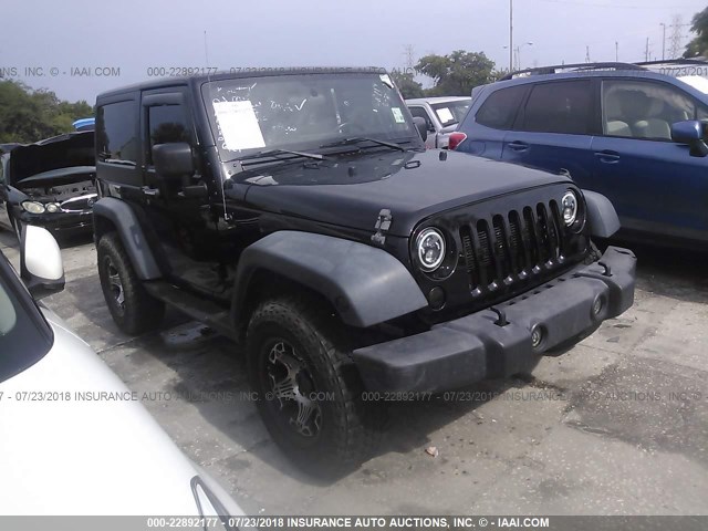1C4AJWAG8CL198572 - 2012 JEEP WRANGLER SPORT 黑色 照片 1