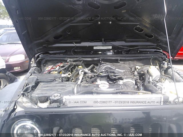 1C4AJWAG8CL198572 - 2012 JEEP WRANGLER SPORT 黑色 照片 10
