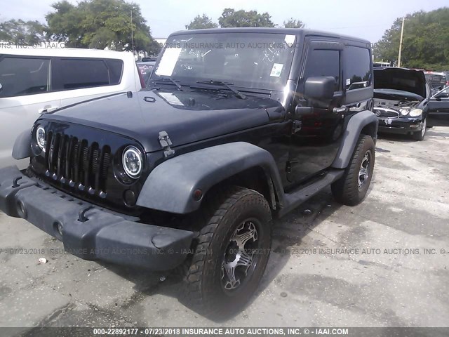 1C4AJWAG8CL198572 - 2012 JEEP WRANGLER SPORT 黑色 照片 2