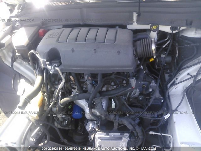 5GALRCEDXAJ268521 - 2010 BUICK ENCLAVE CXL 白色 照片 10